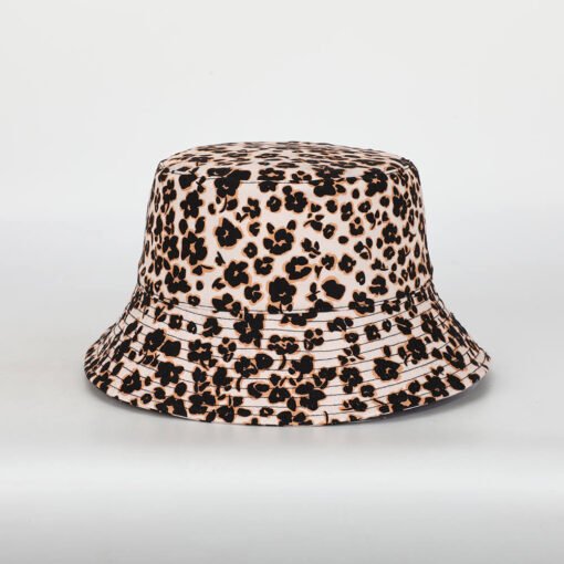 Sufox 231301 Custom Leopard Printing Reversible Bucket Hats