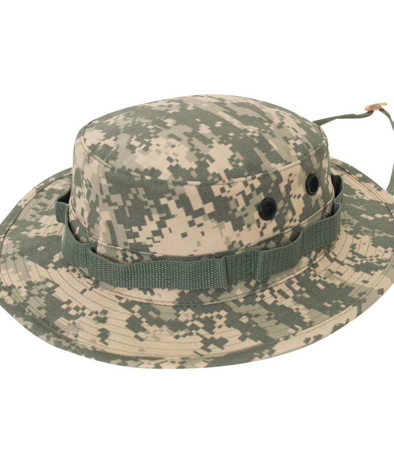Chapéus de balde com corda Camo personalizados com impressão total