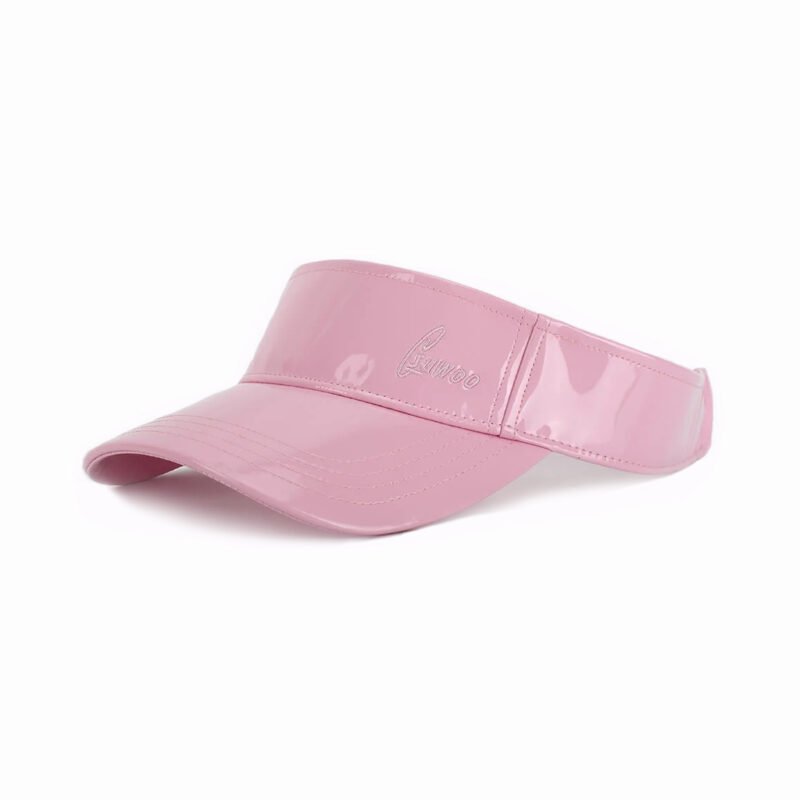Sumkcaps 231263 Visiera parasole in pelle PU con ricamo personalizzato 231263