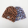 Sumkcaps 231211 Custom Woven Label Leopard Print Knitted Beanie Hat