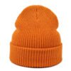 Sumkcaps 231424 Custom Blank Orange Knitted Beanie Hat - immagine 2