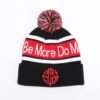 Sumkcaps 231202 Custom Embroidery Acrylic Jacquard Pom Beanie Hat