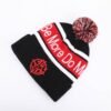 Sumkcaps 231202 Custom Embroidery Acrylic Jacquard Pom Beanie Hat - Image 3