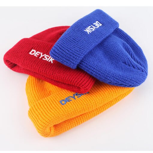 Sufox 231406 Custom Embroidery Ribbed Knitted Beanie Hat