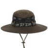 Custom Embroidery Wide Brim Cotton Bucket Hats Wholesale