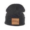 Sumkcaps 231387 Custom Leather Patch Acrylic Beanie Hat – Image 3