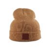 Sumkcaps 231393 Custom Leather Patch Acrylic Beanie Hat
