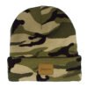 Sumkcaps 231389 Custom Leather Patch Camo Beanie Hat
