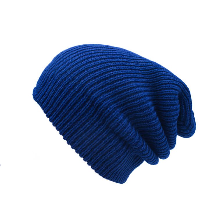 Cappello a maglia semplice personalizzato Slouch Beanie all'ingrosso