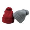 Sumkcaps 231396 Custom Plain Ribbed Pom Pom Beanie Hat - Image 3