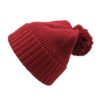 Sumkcaps 231396 Custom Plain Ribbed Pom Pom Beanie Hat - Image 5