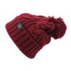 Sumkcaps 231416 Custom Woven Label Cable Pom Beanie Hat - Afbeelding 2