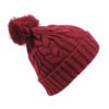 Sumkcaps 231416 Custom Woven Label Cable Pom Beanie Hat - Afbeelding 4