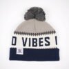 Sumkcaps 231380 Custom Woven Label Jacquard Pom Beanie Hat