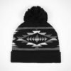 Sumkcaps 231380 Custom Woven Label Jacquard Pom Beanie Hat - Image 4