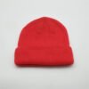 Sumkcaps 231194 Custom Woven Label Red Wool Knitted Beanie Hat - Image 4
