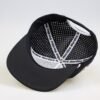 black 6 Panel Snapback Performance Cap wholesale