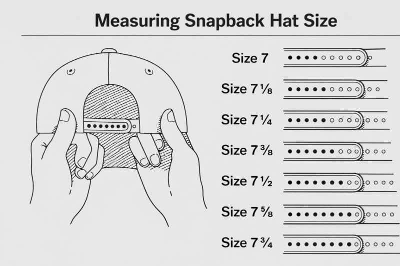 Snapback Method Cap How to Find Your Fitted Hat Size with Snapback Hats - Sumkcaps