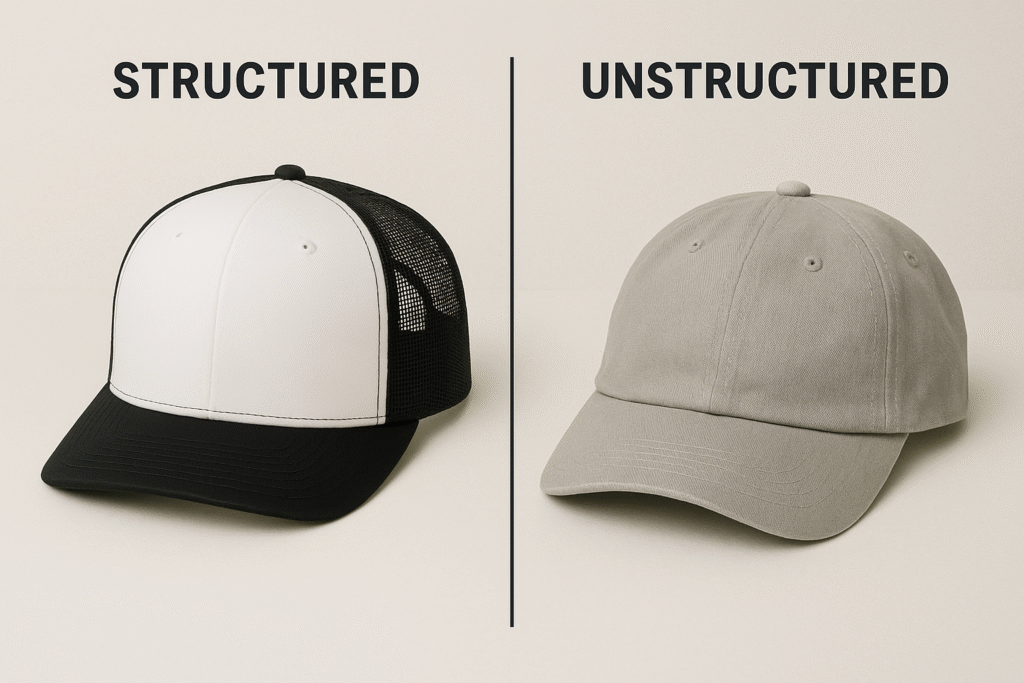 Sombreros estructurados vs. no estructurados