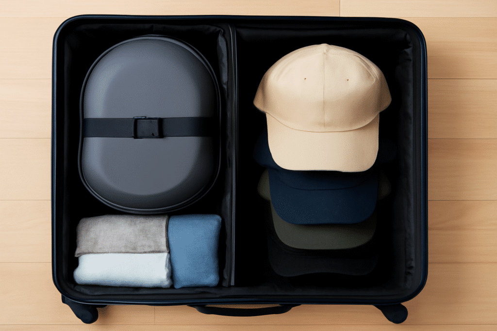 Pack Baseball Hats While Traveling
