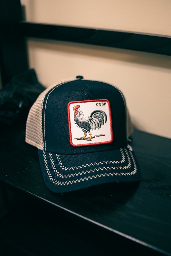 Gorra de camionero con parche