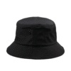 black polyester bucket hat