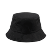 black polyester bucket hat