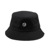 black polyester bucket hat