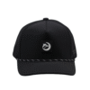 Black polyester rope hat