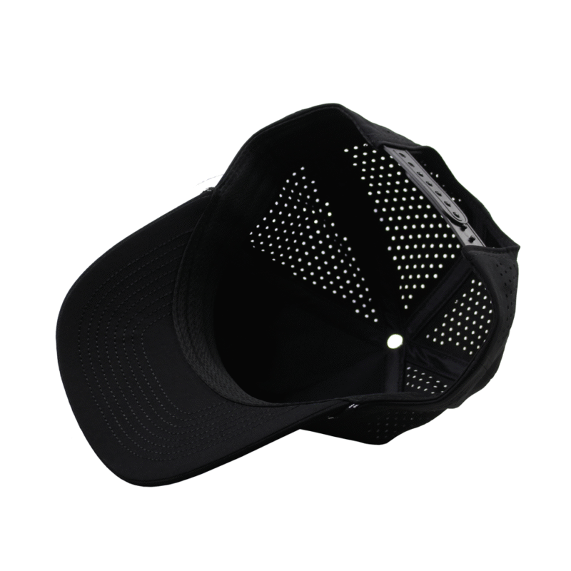 Black polyester rope hat