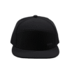 black flat brim performance cap