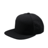 black flat brim performance cap