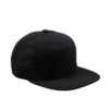 black flat brim performance cap