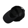 black flat brim performance cap