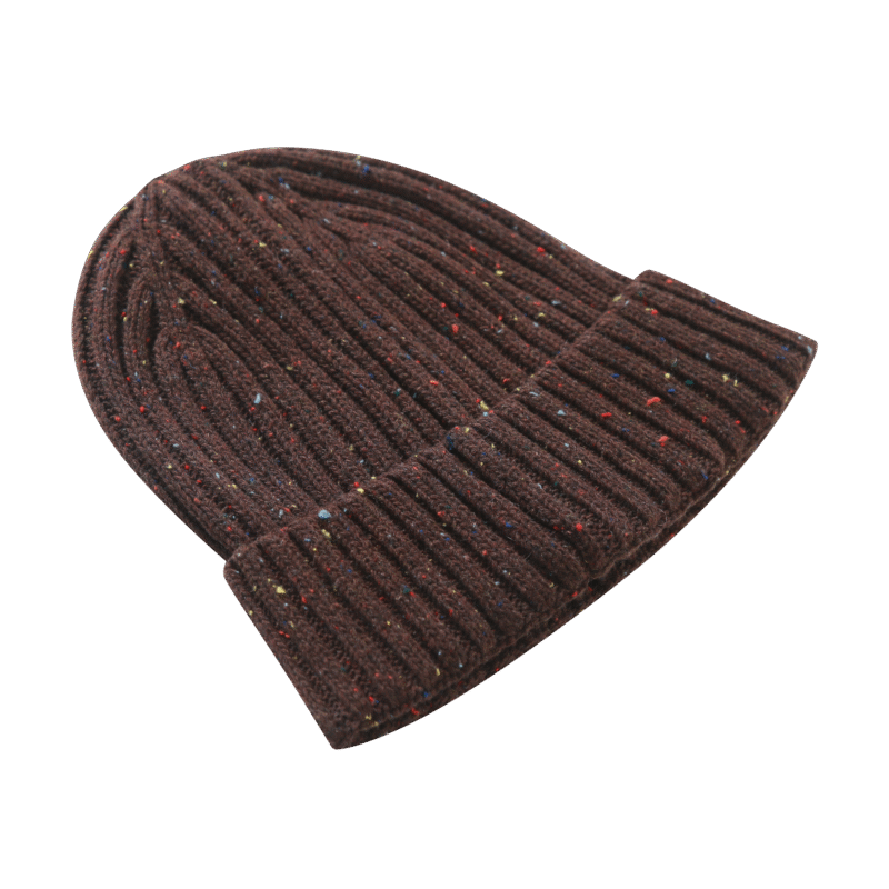 100% Acrylic Dark Browncuffed Beanies Hat