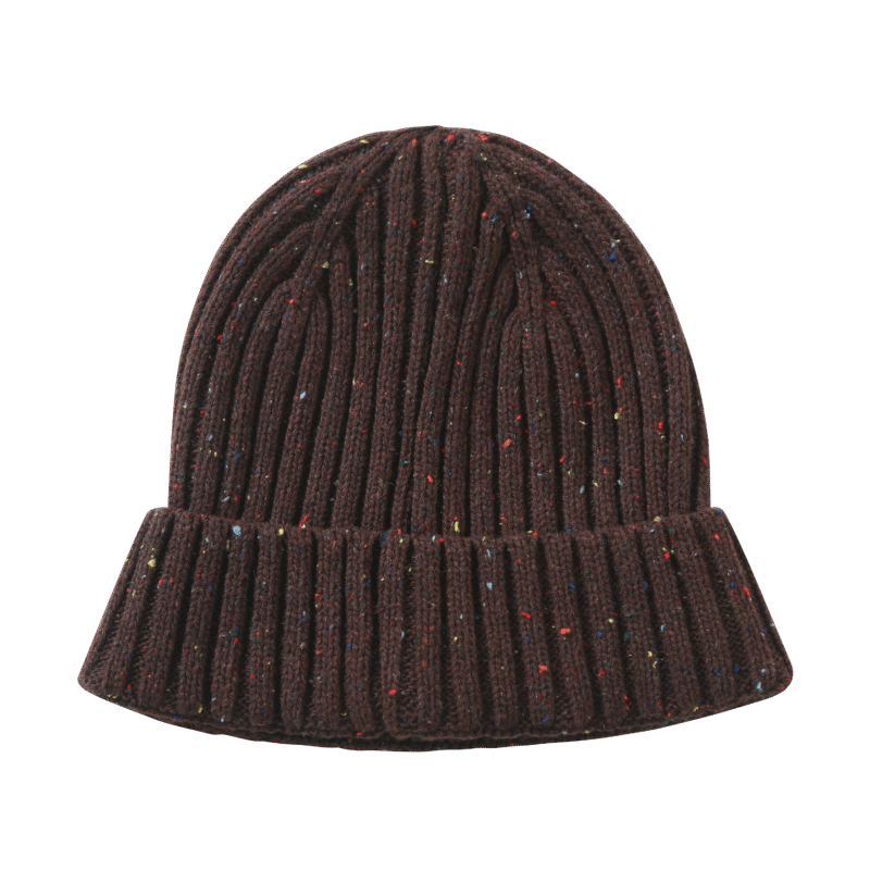 100% Acrylic Dark Browncuffed Beanies Hat