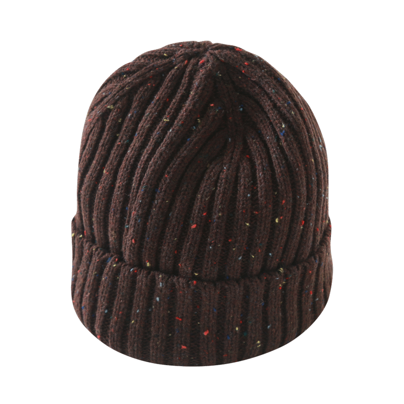 100% Acrylic Dark Browncuffed Beanies Hat