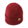 Wine Red Waffle Cuffed Beanie