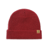 Wine Red Waffle Cuffed Beanie