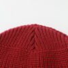 Wine Red Waffle Cuffed Beanie