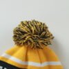100% Acrylic Yellow Pom Beanie Hat