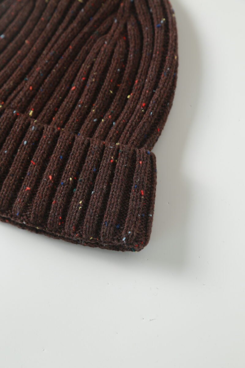 100% Acrylic Dark Browncuffed Beanies Hat