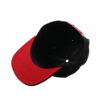 3D Embroidery Black And Red Snapback Hat