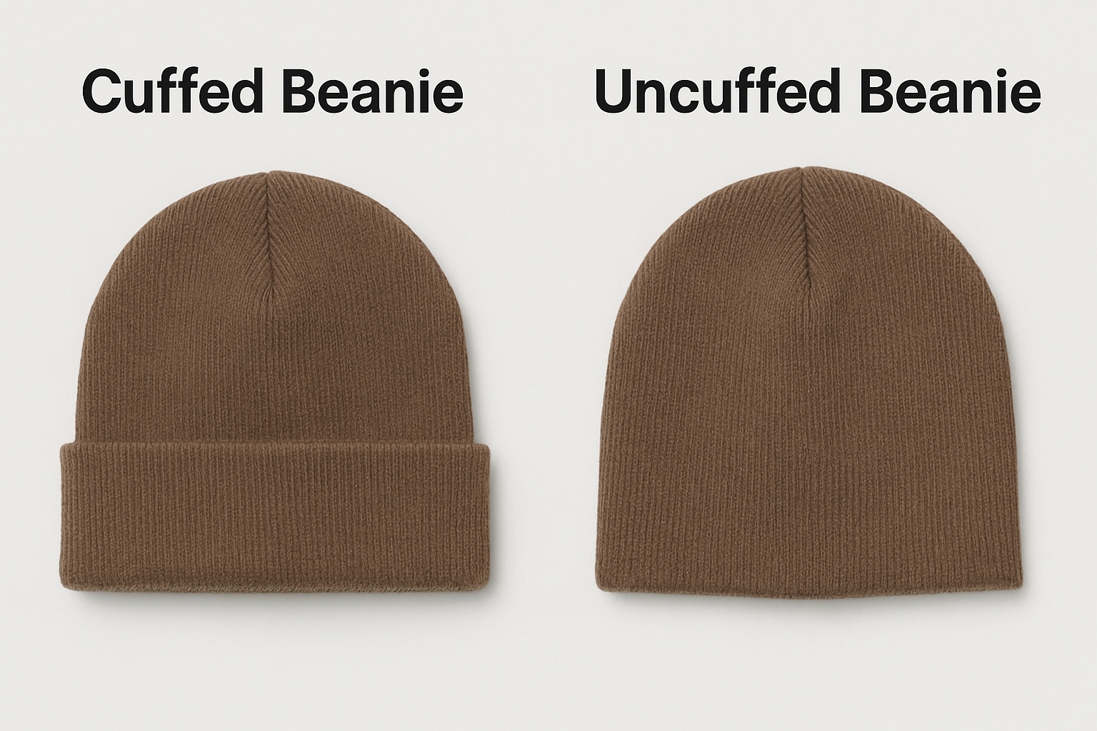 cuffed beanie vs uncuffed beanie