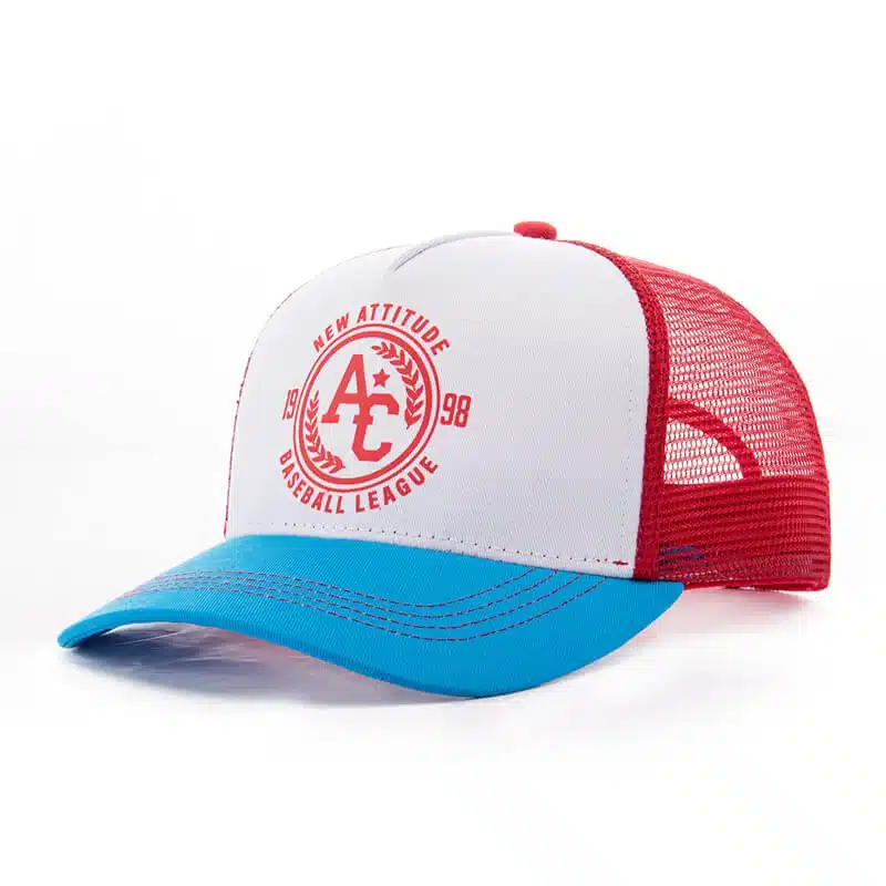 5 panel sports printing logo two tone trucker hat