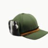 6 panel green trapper hats2