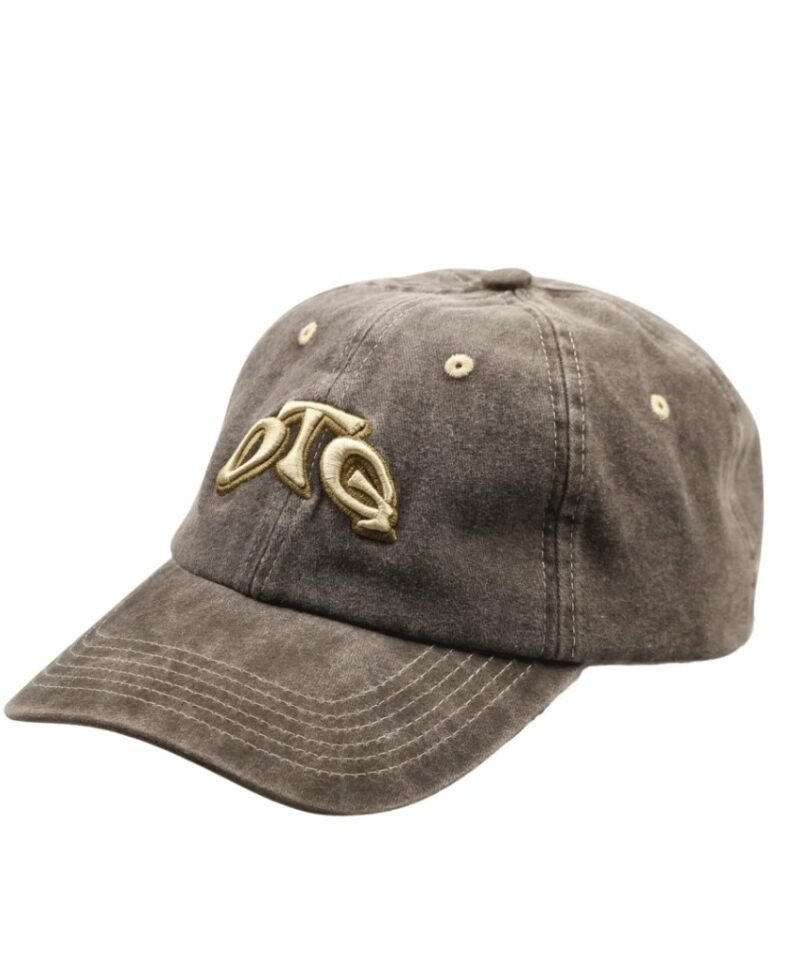 Custom Dark Brown 3D Embroidery Distressed Dad Hat