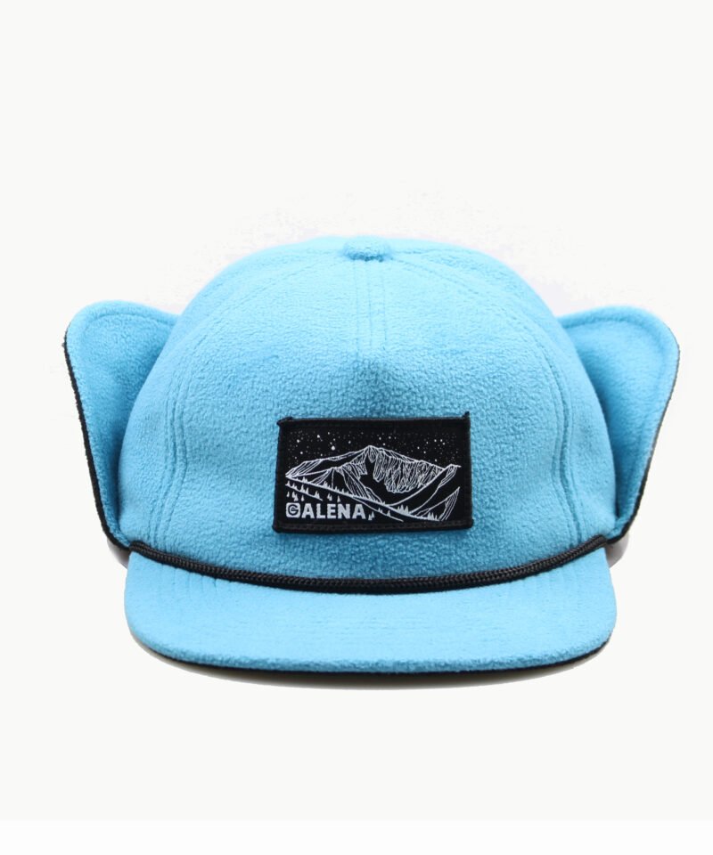 gorro de caçador de lã polar azul1