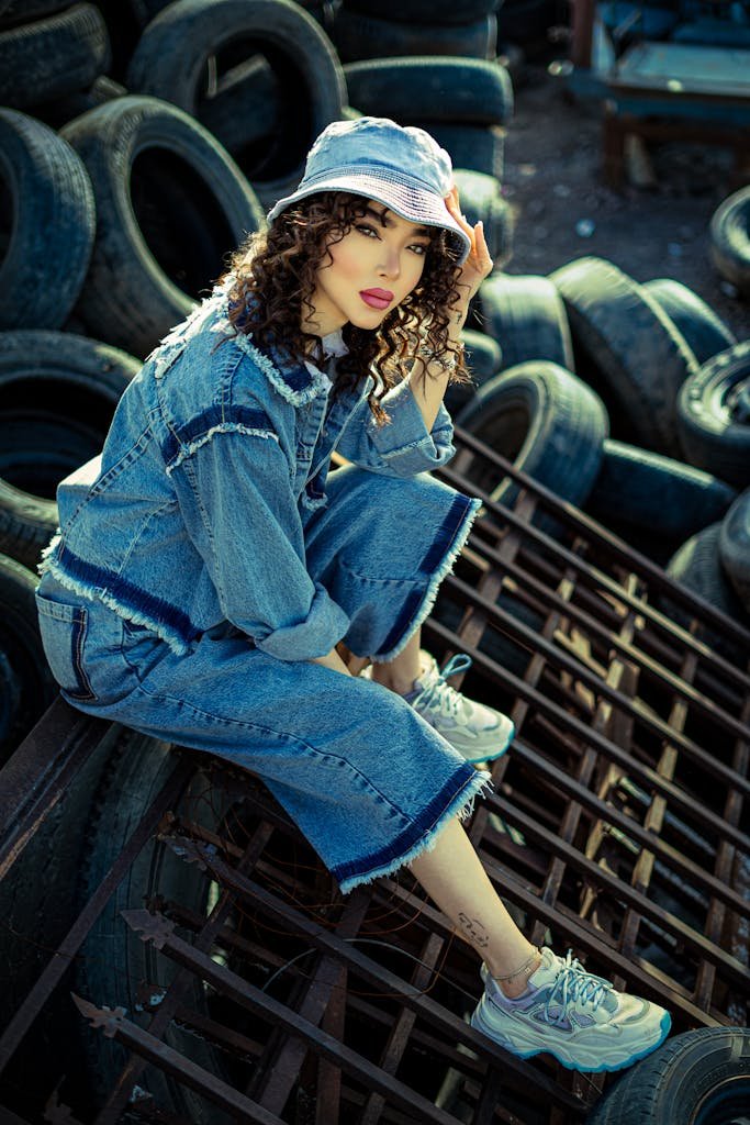 Denim Bucket Hat-Denim-on-Denim Styling