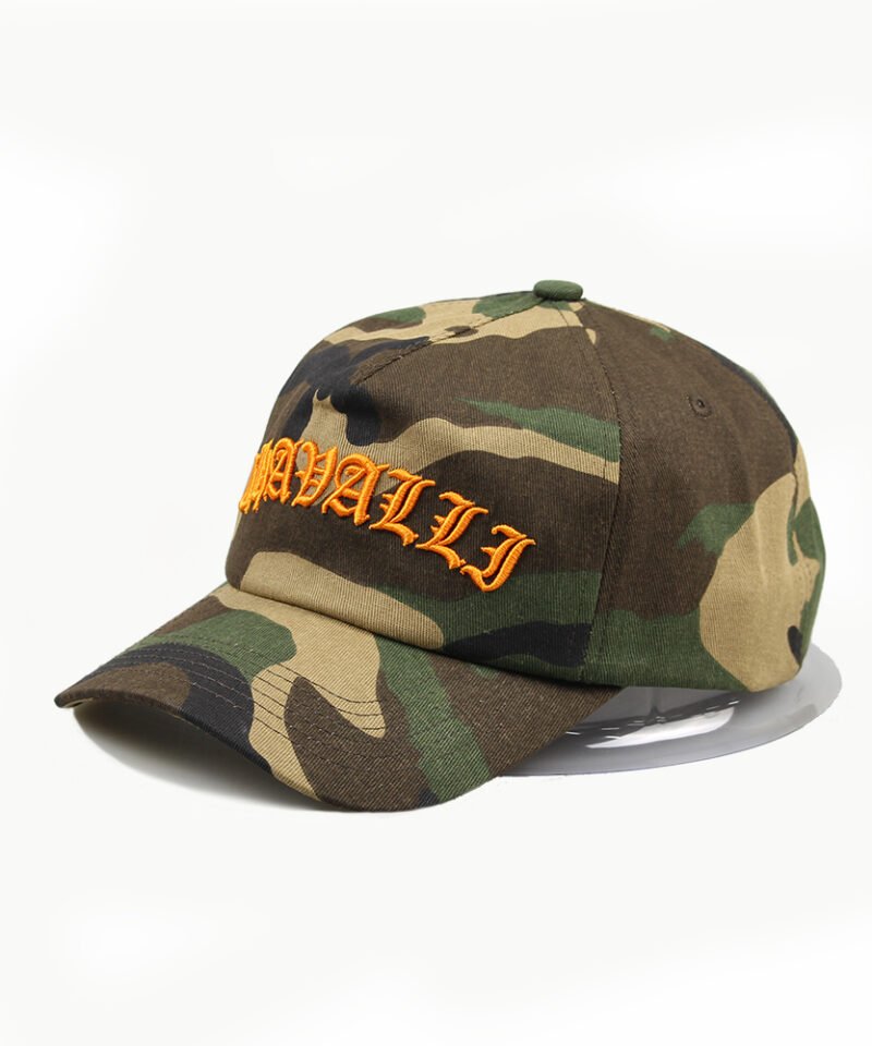 Cappellino da papà con ricamo 3D in stile mimetico